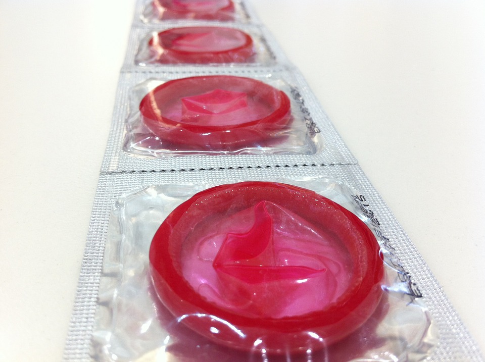 røde kondomer